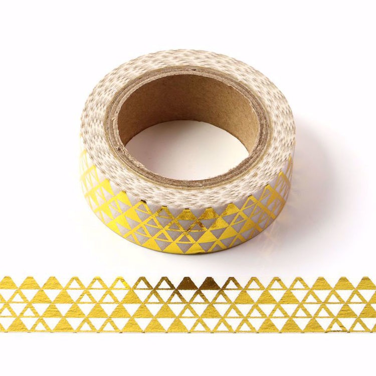 MomoyoCrafts Geometric Triangles Foil Washi Tape (FGOWT003) | Shopee ...