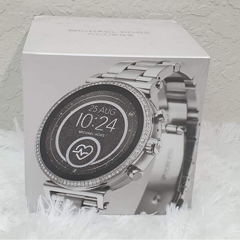 Mk smart best sale watch silver