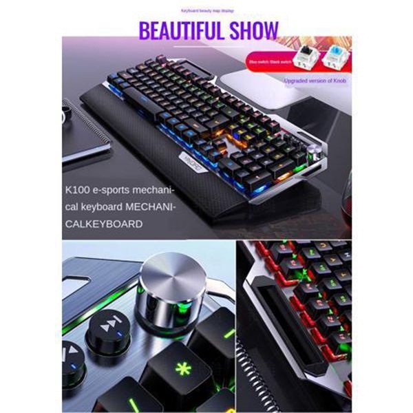 【CYT】K100 Full LED Gaming Mechanical Keyboard - Premium Keyboard For ...