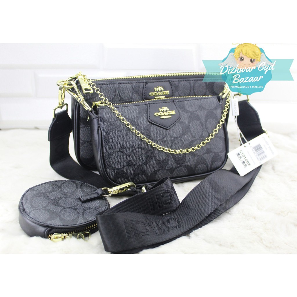 Coach Multi Pochette 3 in 1Black