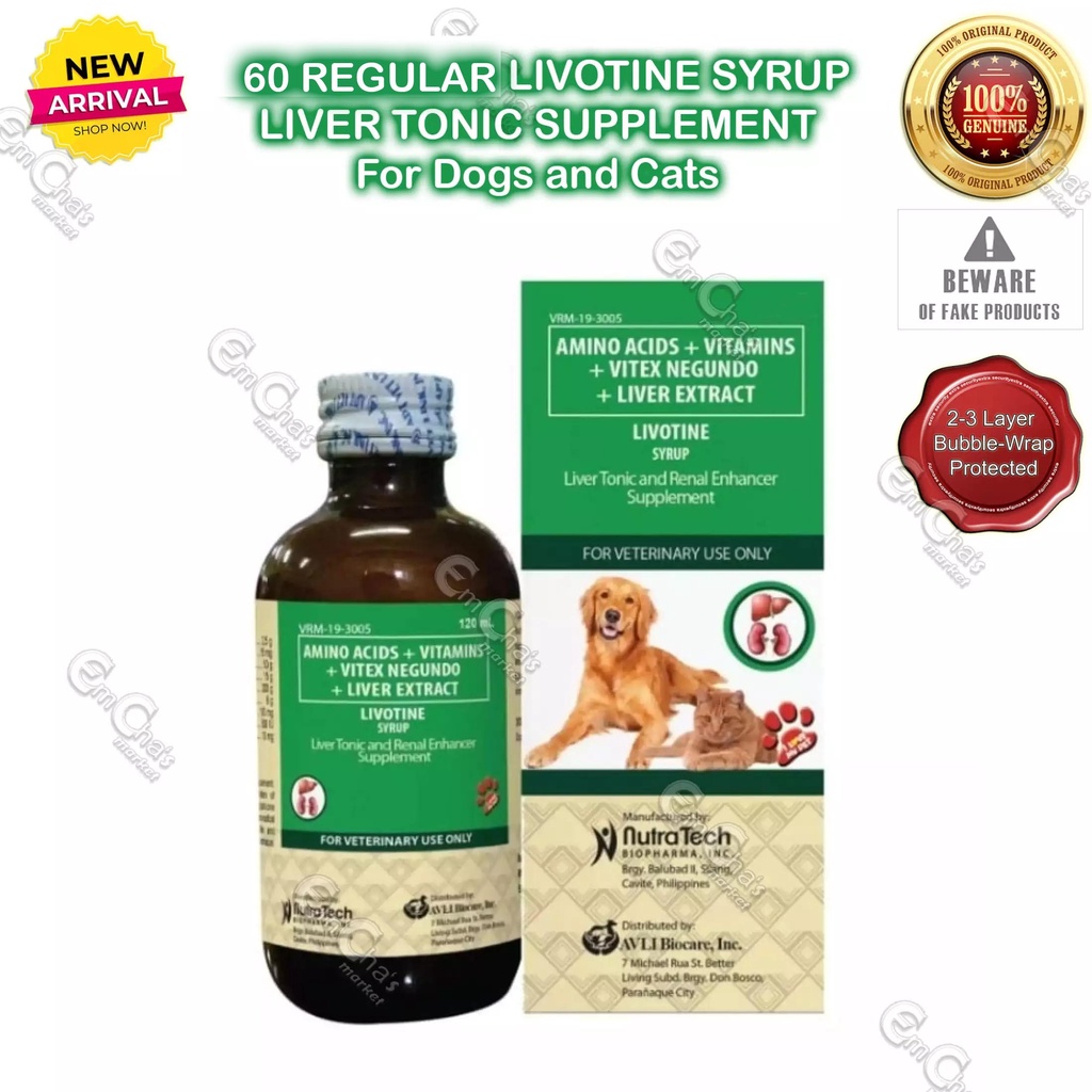 &NutraTech Livotine Syrup 60mL Liver Tonic and Renal Enhancer ...