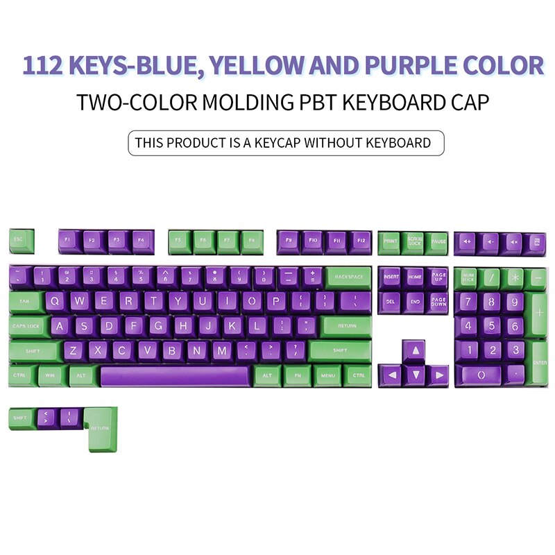 112 Keys GSA Profile Double Shote Personalized Color Matching Keycaps ...