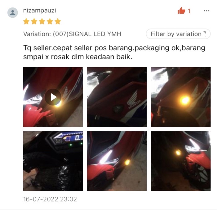 UNIVERSAL SIGNAL LIGHT LED YAMAHA HONDA RSX150 RS150 RS150R R25 R15 ...