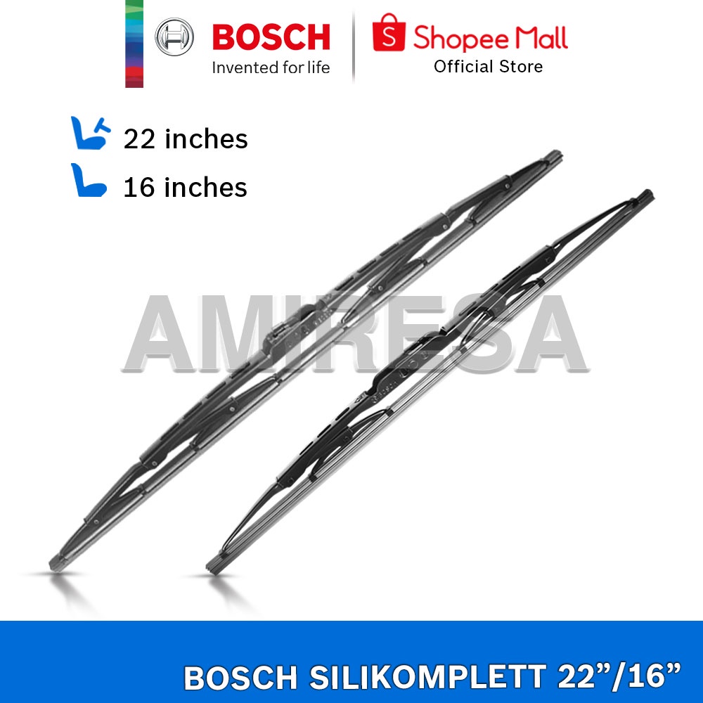 BOSCH SILICONE WIPER BLADE SET 22