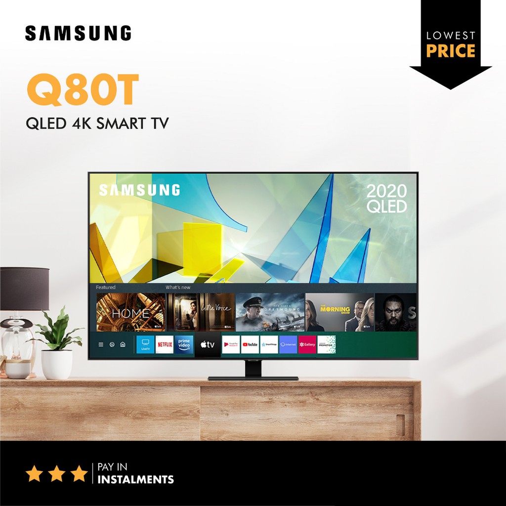 Samsung Q80T 55" 65" 75" QLED 4K UHD HDR TV 2020 | 1 Year Warranty ...