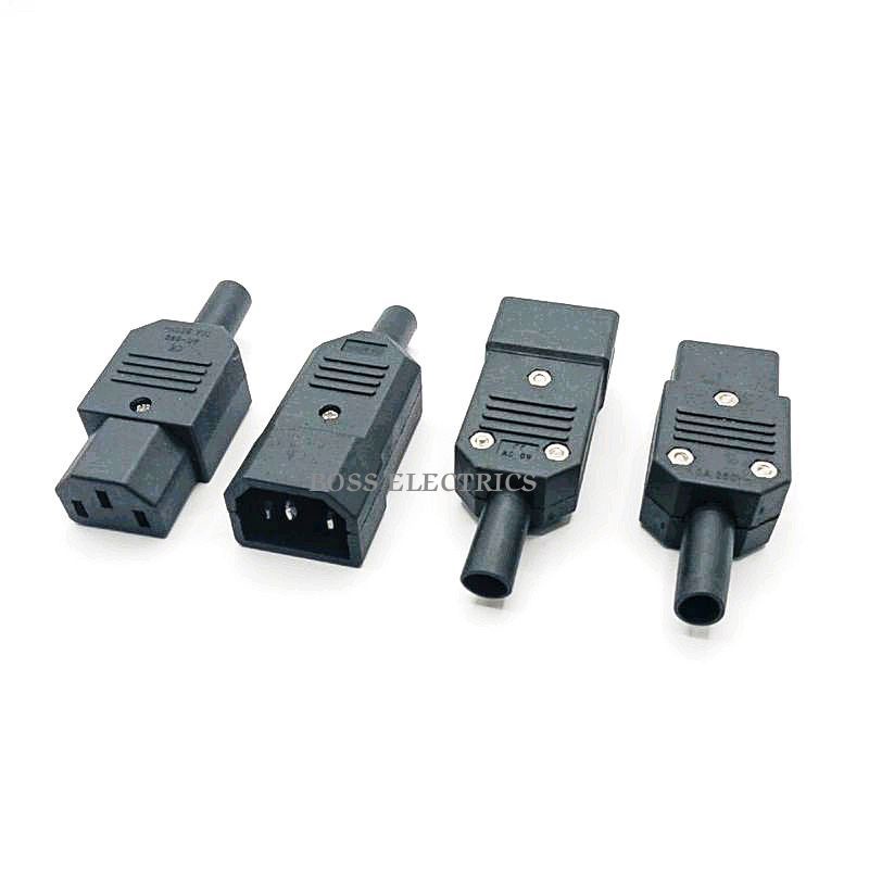 Plug AC 3P Connector Middle Male/Female Resistant To Current 10A 250V 1 ...