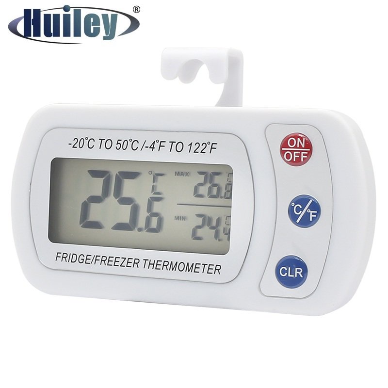 jdsDigital Fridge Thermometer with Hook Waterproof Refrigerator Freezer