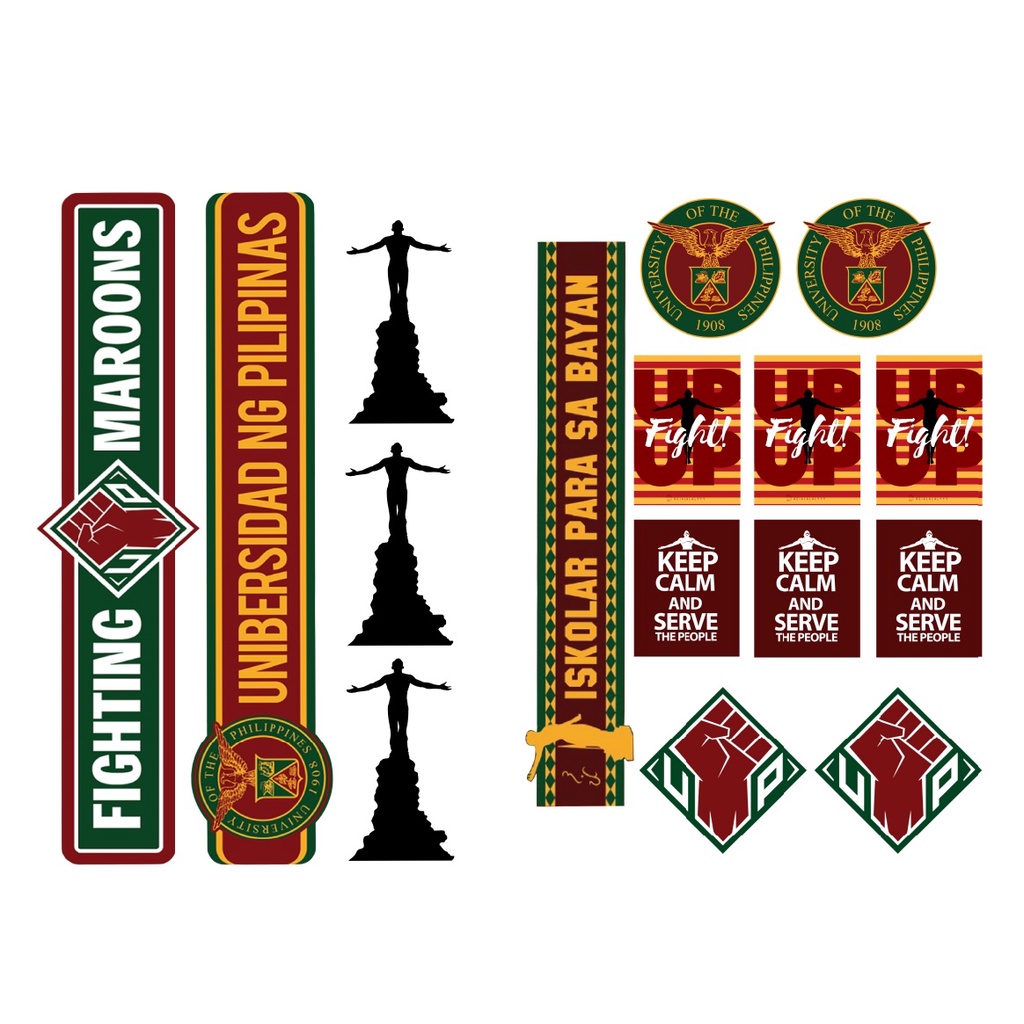 UP DILIMAN 16 PIECES STICKER PACKAGE, University of the Philippines