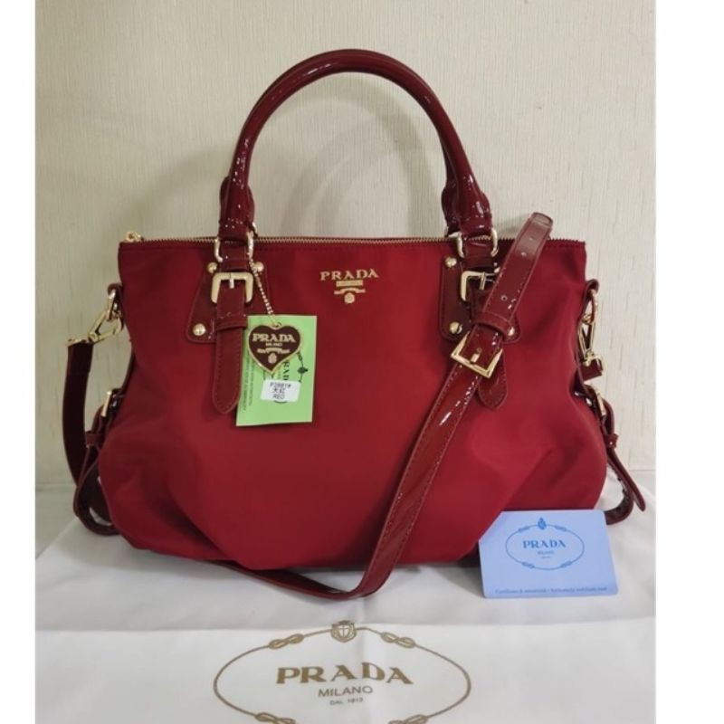 Prada Nylon Two way Bag Shopee Philippines