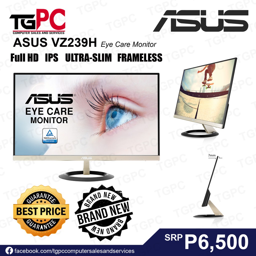 ASUS VZ239H 23 inch, Full HD, IPS, Ultra-slim, Frameless, Flicker