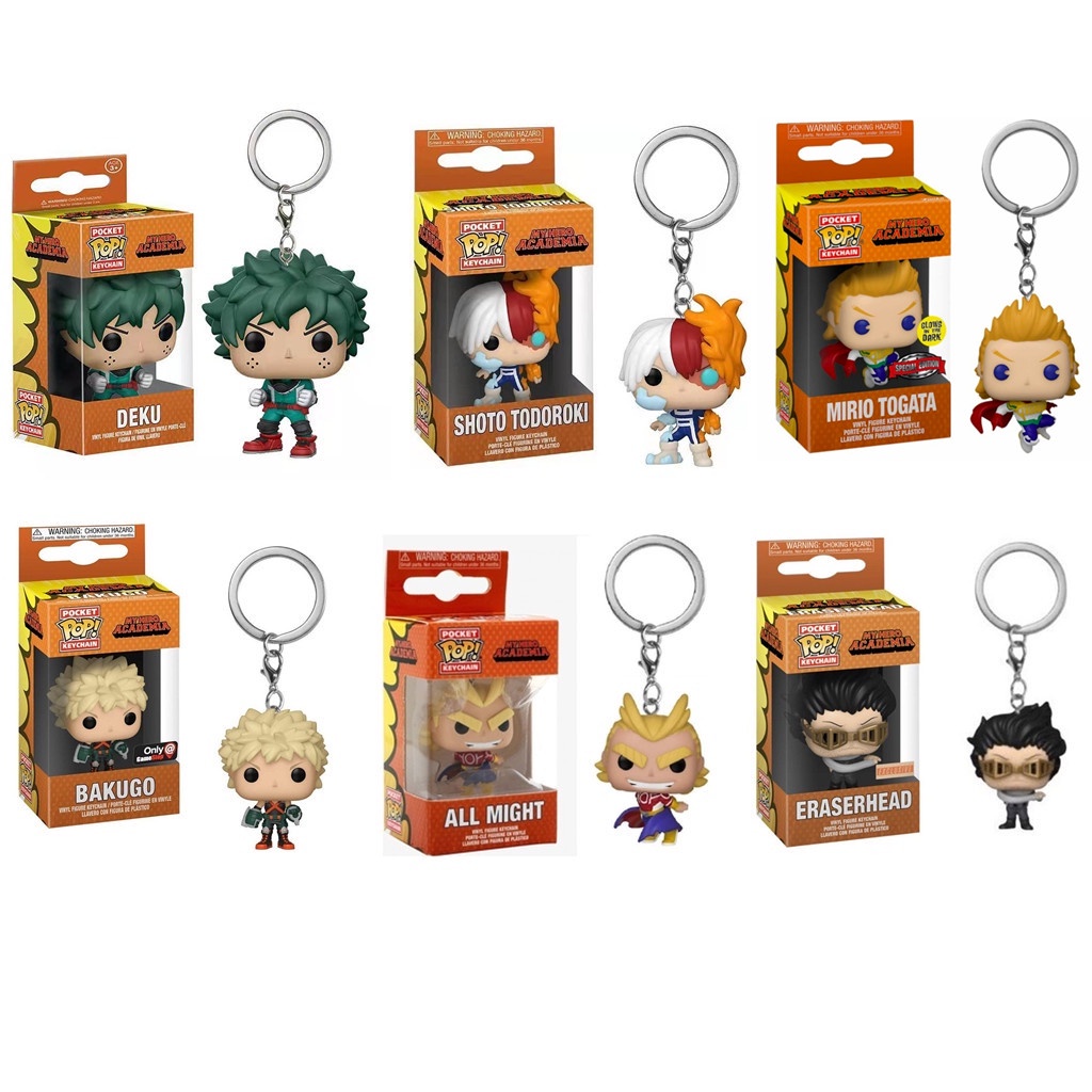 Funko Pocket Pop Keychain My Hero Academia Deku Bakugo Shoto Todoroki