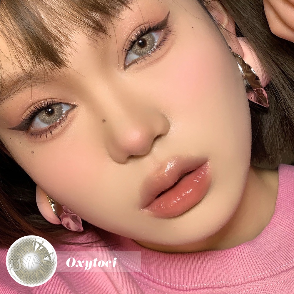 UYAAI Yearly Use Colored Lens Love Story Series Eyes Contact No Degree