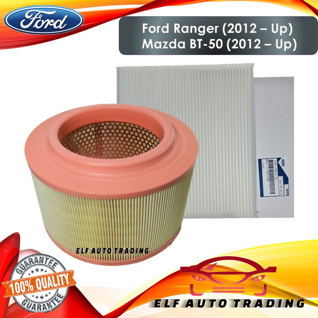 Combo Engine Air Filter and Cabin Filter for Ford Ranger (2012 - Up ...