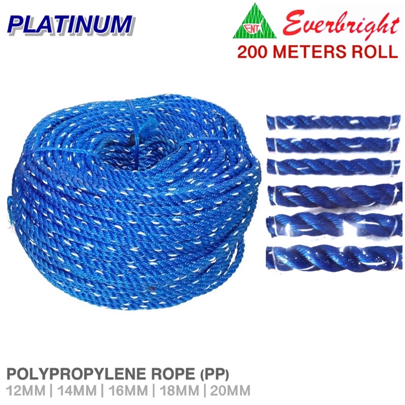 200Mtrs | 12MM-20MM | ENT Skyline Polypropylene PP Rope | Fishing ...