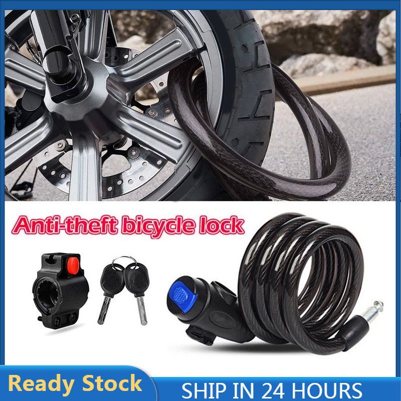 Bicycle Lock Antitheft Mtb Road Bike Steel Wire Chain Lock Motorcycle