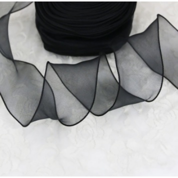 9m Wave Silk Korean Style Gold Edge Organza Ribbon Gift Wrapping ...