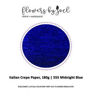 Italian Crepe Paper roll 180 gram - 555 MIDNIGHT BLUE