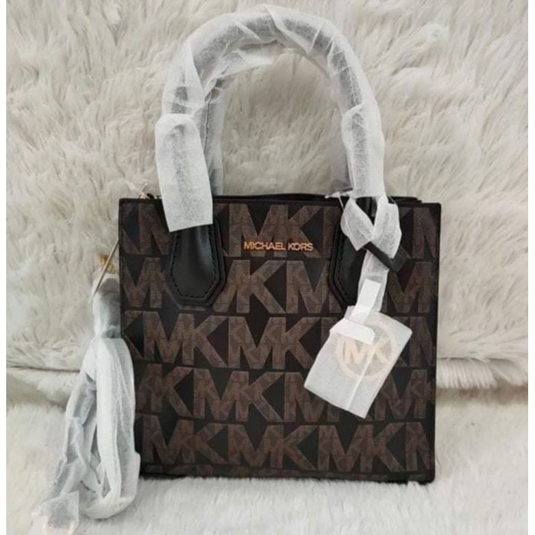 MK Mercer Medium messenger brown/black bag Shopee Philippines