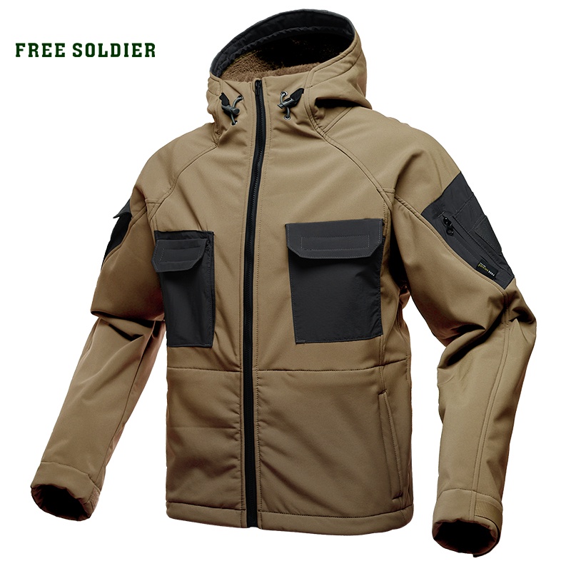 FREE SOLDIER tactical waterproof soft shell hiking jacket