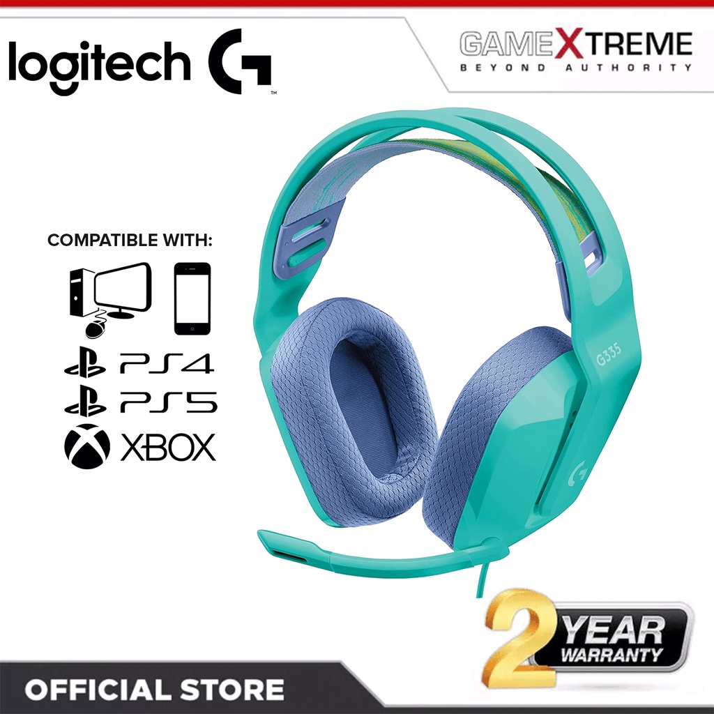 Logitech G335 Wired Gaming Headset [Mint] Shopee Philippines