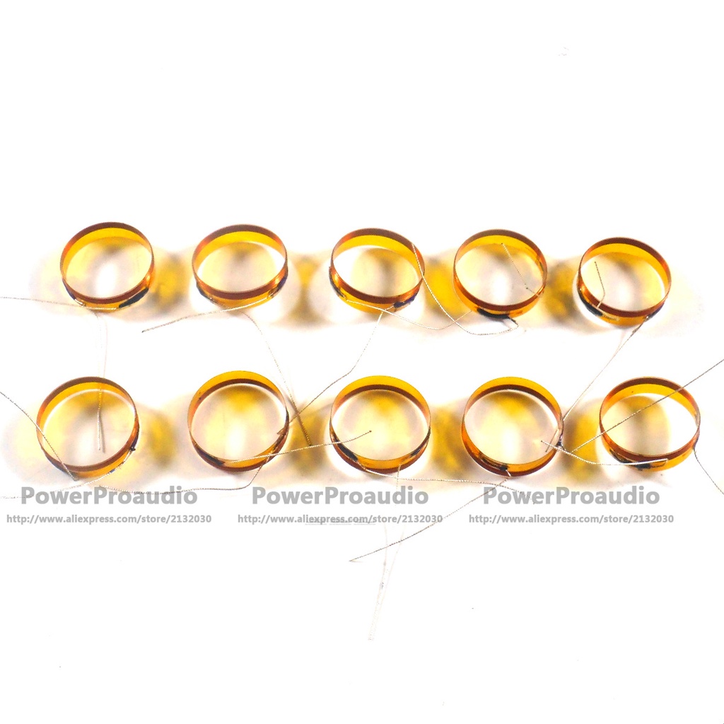 10pcs new 19mm (19.43mm) diaphragm dome KAPTON Tweeters voice coil 4Ohm