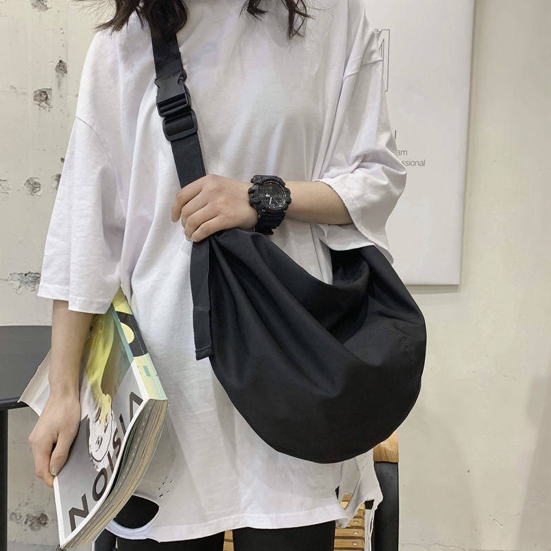 On Sale Ready Stock Ins Japanese Korean Fashion Ulzzang Nylon Waterproof Big Capacity Women Sling Bag Shoulder Bag Crossbody Bag