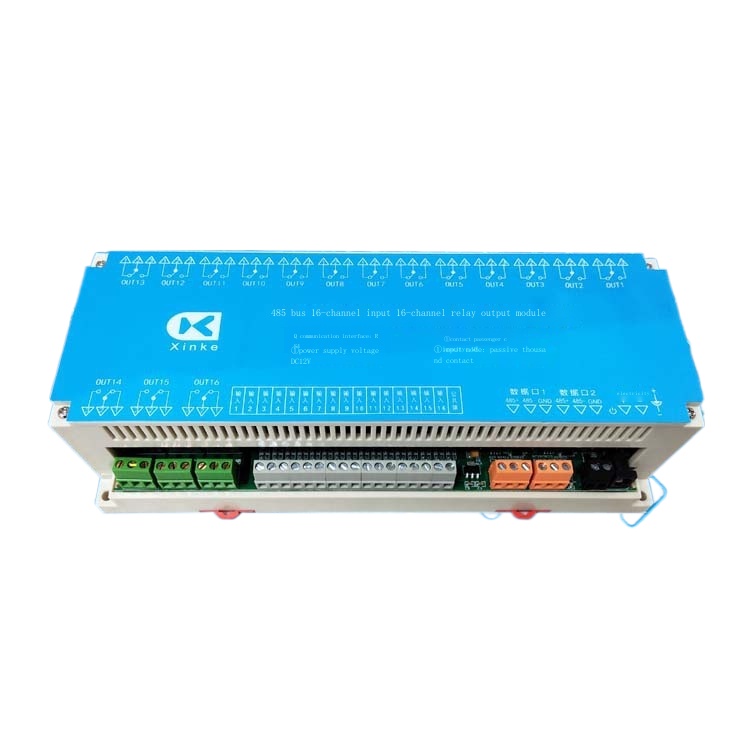 RS485 bus 16-way input and output relay module 10A control board card ...