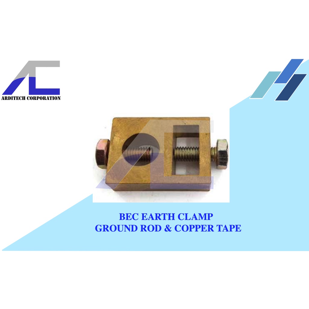 BEC EARTH CLAMP | for Ground Rod and Copper Tape | Shopee Philippines