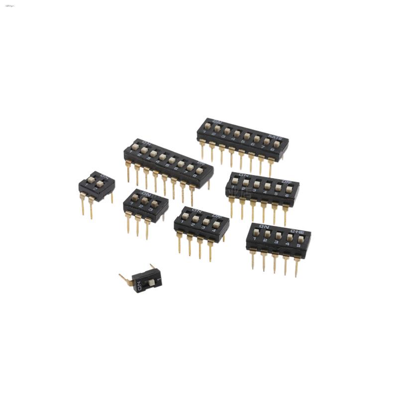 Black InLine DIP Switch KI 01 2 3 4 5 6 8 Bit P 2.54mm Coded DIP