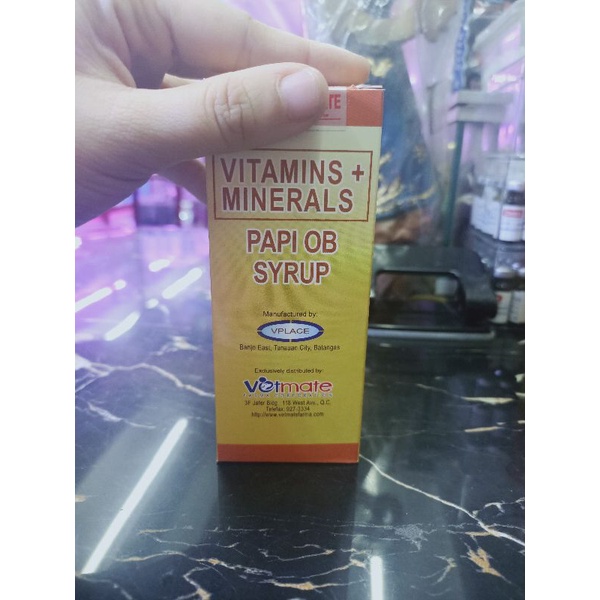 papi OB syrup 120ml. for dog and cats | Shopee Philippines