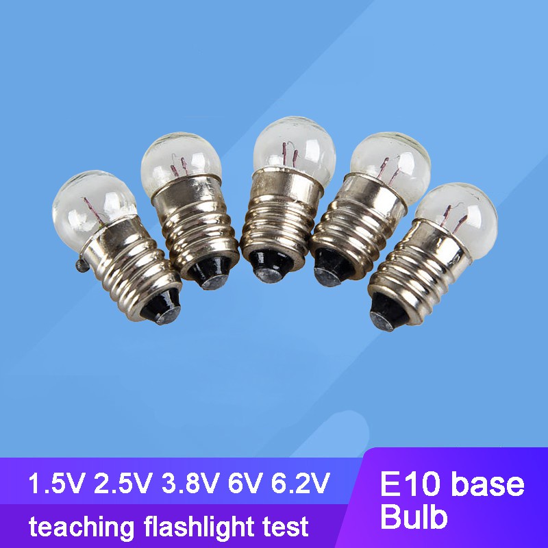 thumbnail image 2 of Medibuy24 E10 Bulb Assortment – 1.5V 2.5V 3.8V 6V 0.3A, Warm White, For Dollhouse & Model Making 2 of 6