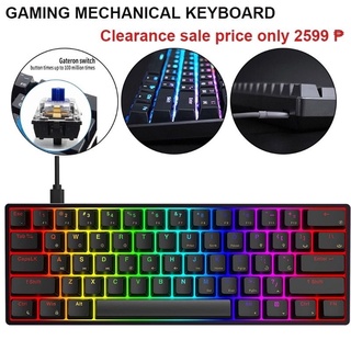 TMKB GK61 Mechanical Gaming Keyboard 61 Keys Full-Key Programmable PBT  Translucent Keycaps Dual-Mode bluetooth 5.1 Type-C Wired Hot Swappable  Blue/Brown/Black/White Gateron Switch RGB Backlit 60% Compact Keyboard Sale  - Banggood UK Mobile