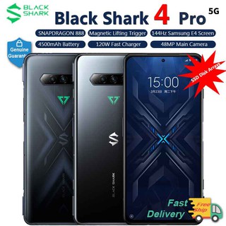 Black Shark 4 Pro Unlocked Cell Phone, 5G Gaming Phone, Fast  Charging 120W Android Phone 12+256GB, 144Hz Snapdragon 888 Smartphone,  6.67 48MP 4500mAh NFC Mobile Phone Global Version - Shadow Black 