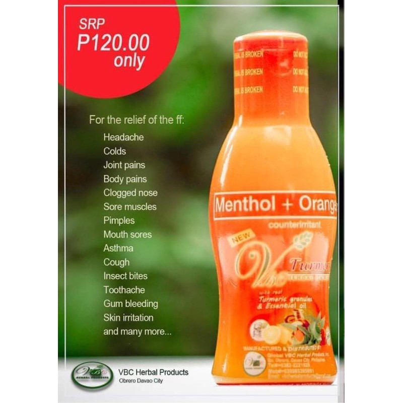 Turmeric Herbal Liniment 60mL by VBC HERBAL PRODUCTS FDA approved