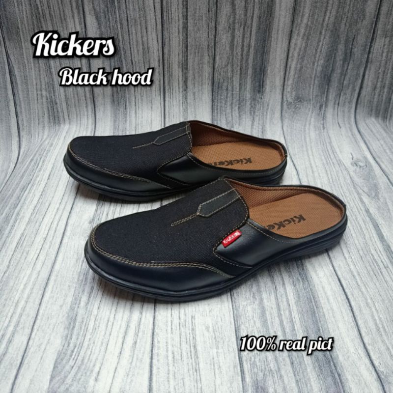 HITAM Black Shoes / kickers / slipon / slop / Can Pay On The Spot ...