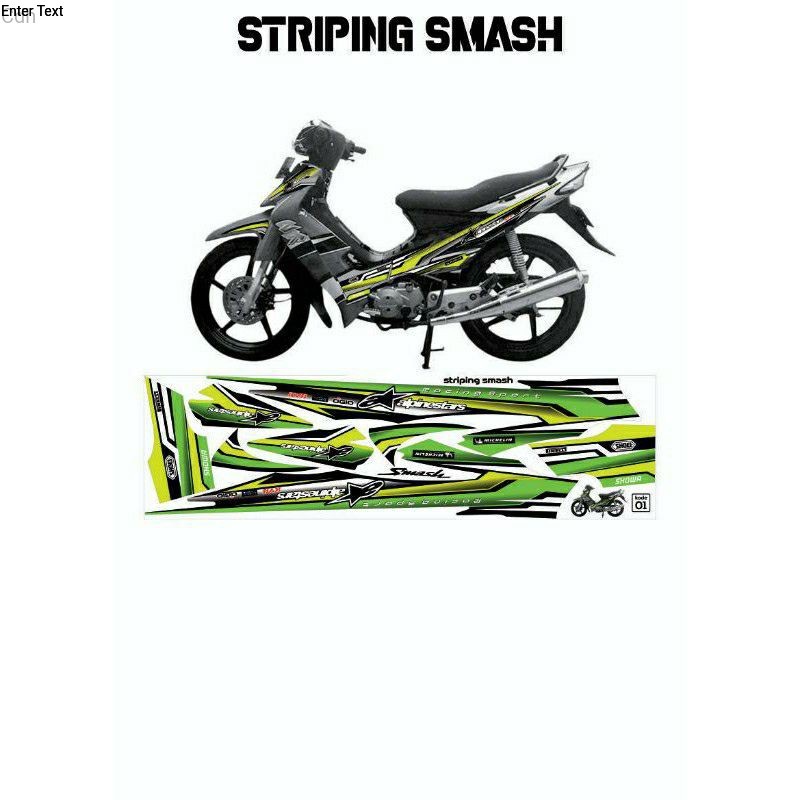 Suzuki Smash STRIPING Sticker/Suzuki Smash Body Liss Sticker | Shopee ...