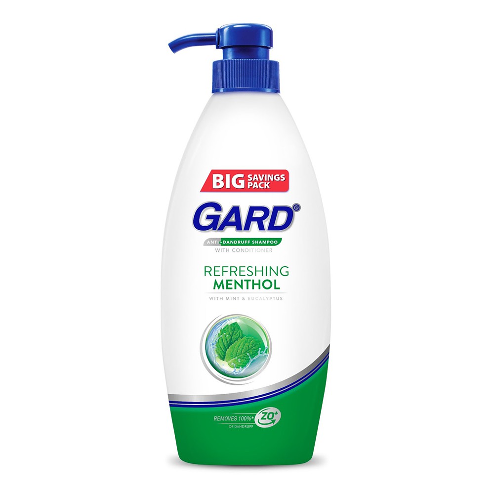 Gard Refreshing Menthol Antidandruff Shampoo with Mint & Eucalyptus