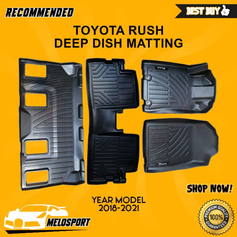 Toyota Rush Matting Deep Dish (20182021) Shopee Philippines