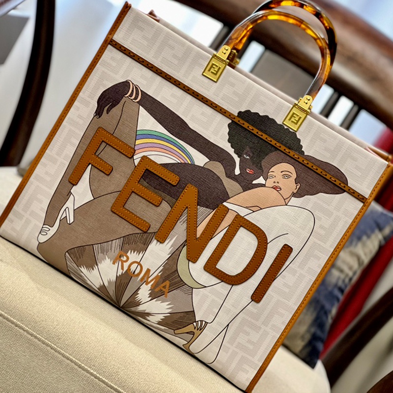 Mini Bags  Fendi Womens Shell Brown Ff Fabric Pochette > All Philippines