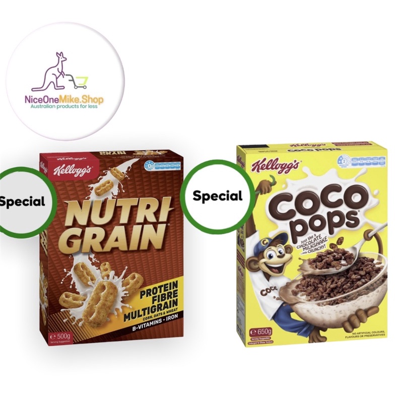 Kelloggs Nutri Grain Protein Breakfast Cereal 500g Shopee Philippines