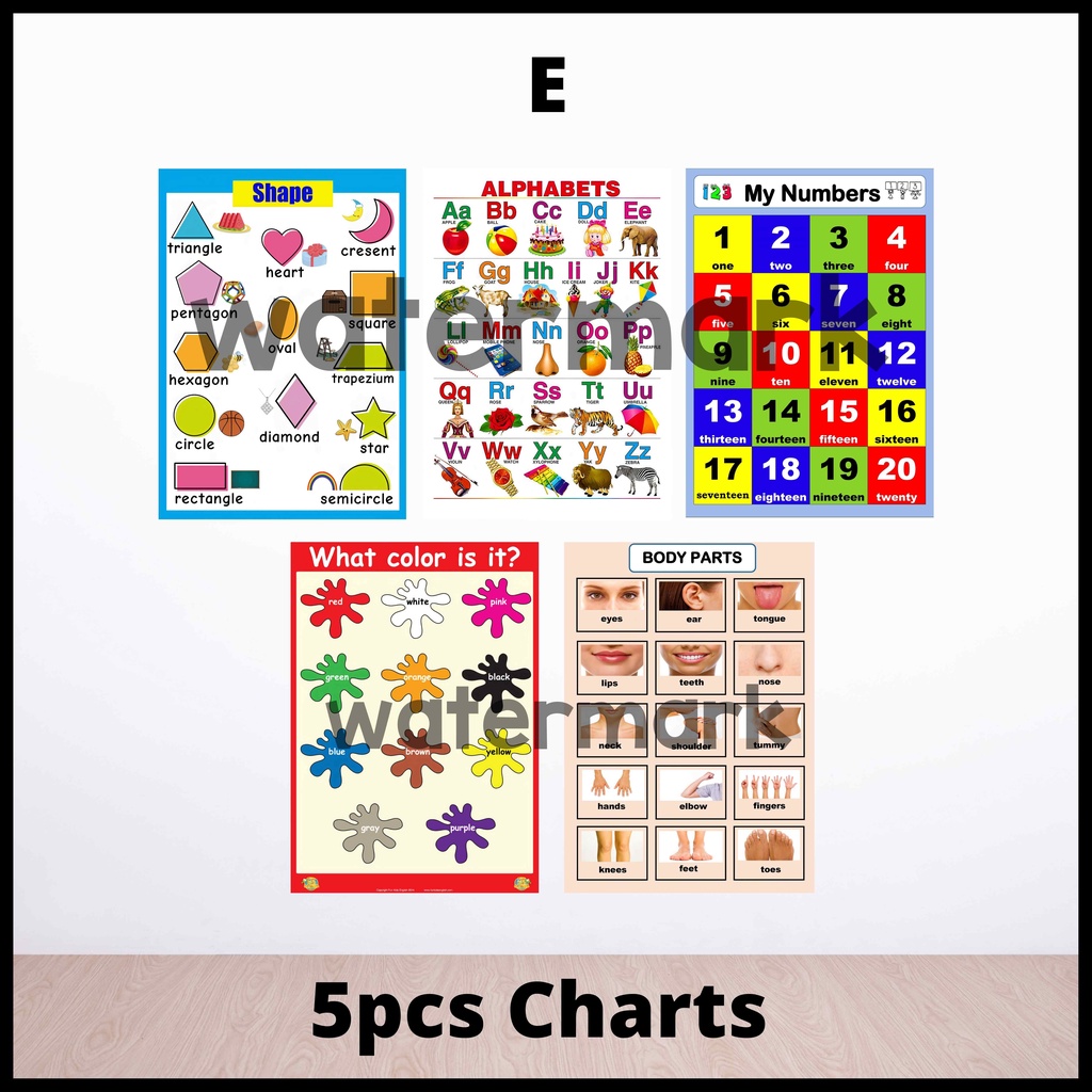 [BUNDLE] Laminated Educational Charts (beginners) | Shopee Philippines