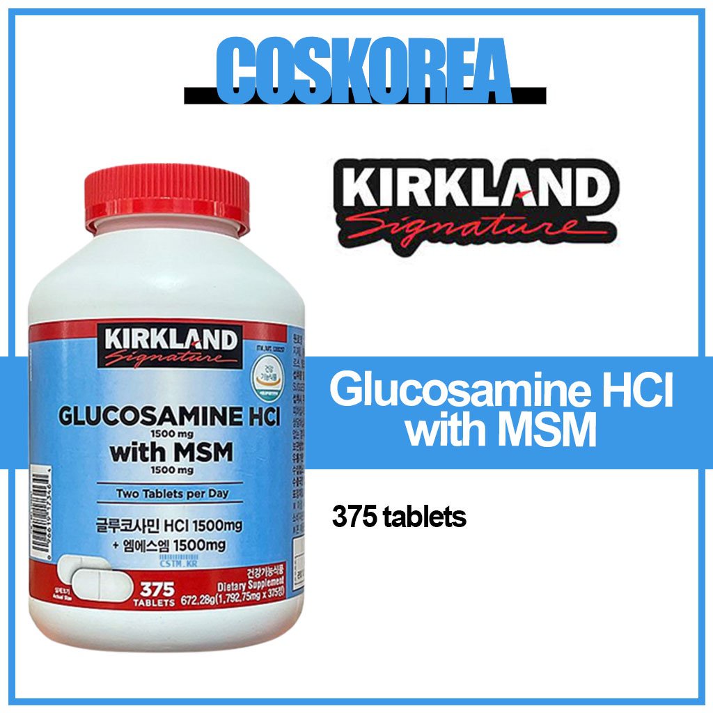 kirkland / Signature Glucosamine with MSM / 375 tablets WT5E Shopee Philippines