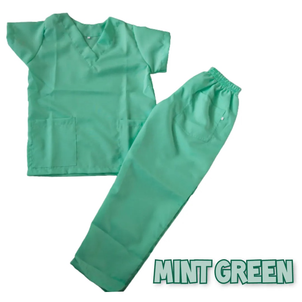 ASSORTEDPHFACTORY' FAMILY OF GREEN SCRUBSUIT SET OR TOP (MEDICAL WEAR