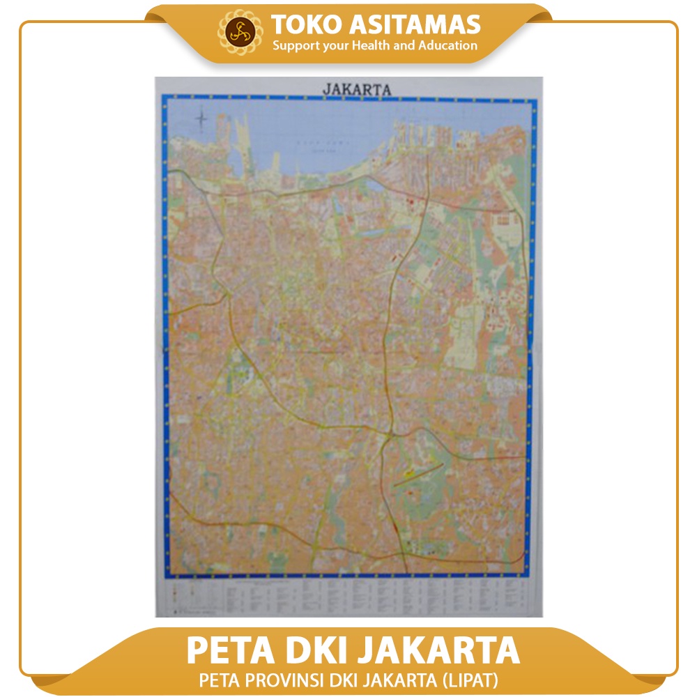 Map Of Dki Province (Folding) | Shopee Philippines