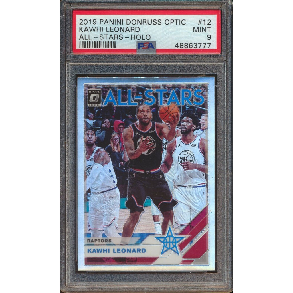 2019 Panini Donruss Optic 12 Kawhi Leonard All-Stars Holo PSA 9