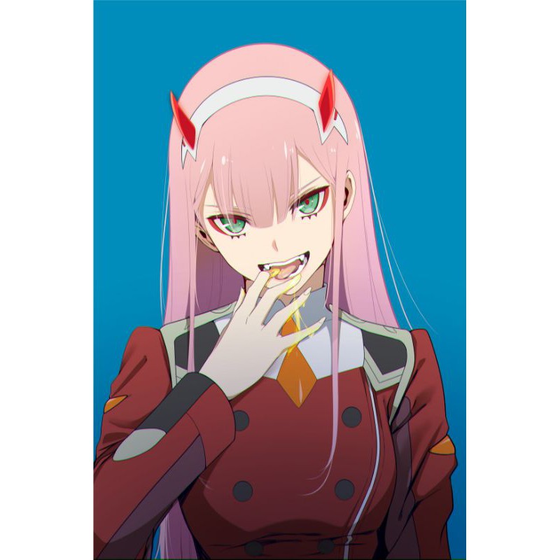 Zero two Poster / Darling in the Franxx Posters / Japanese Anime ...