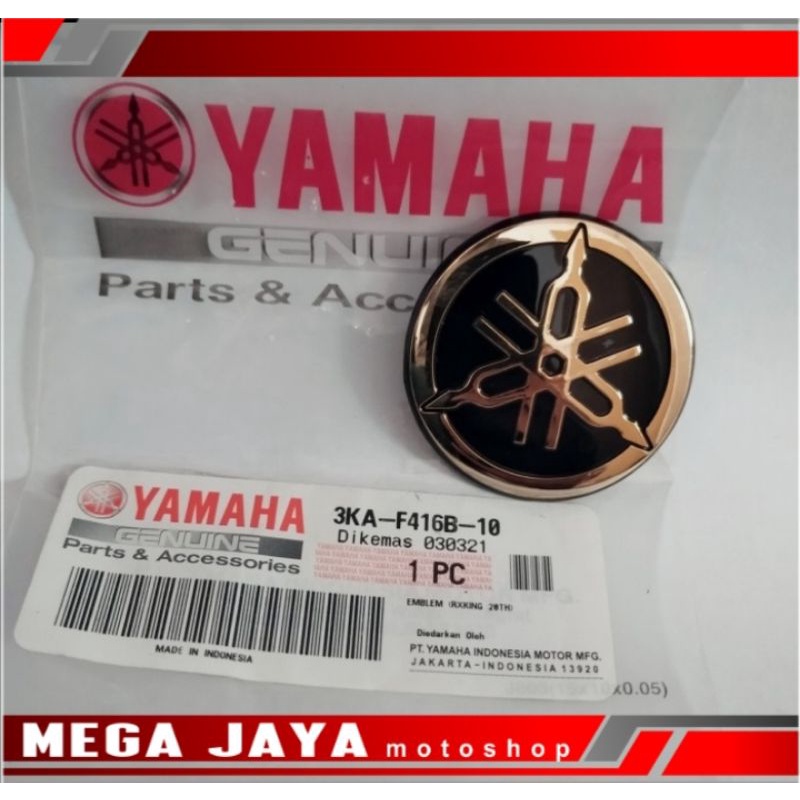 YAMAHA RX KING ORIGINAL YAMAHA TANK FORKTALA LOGO STICKER EMBLEM ...
