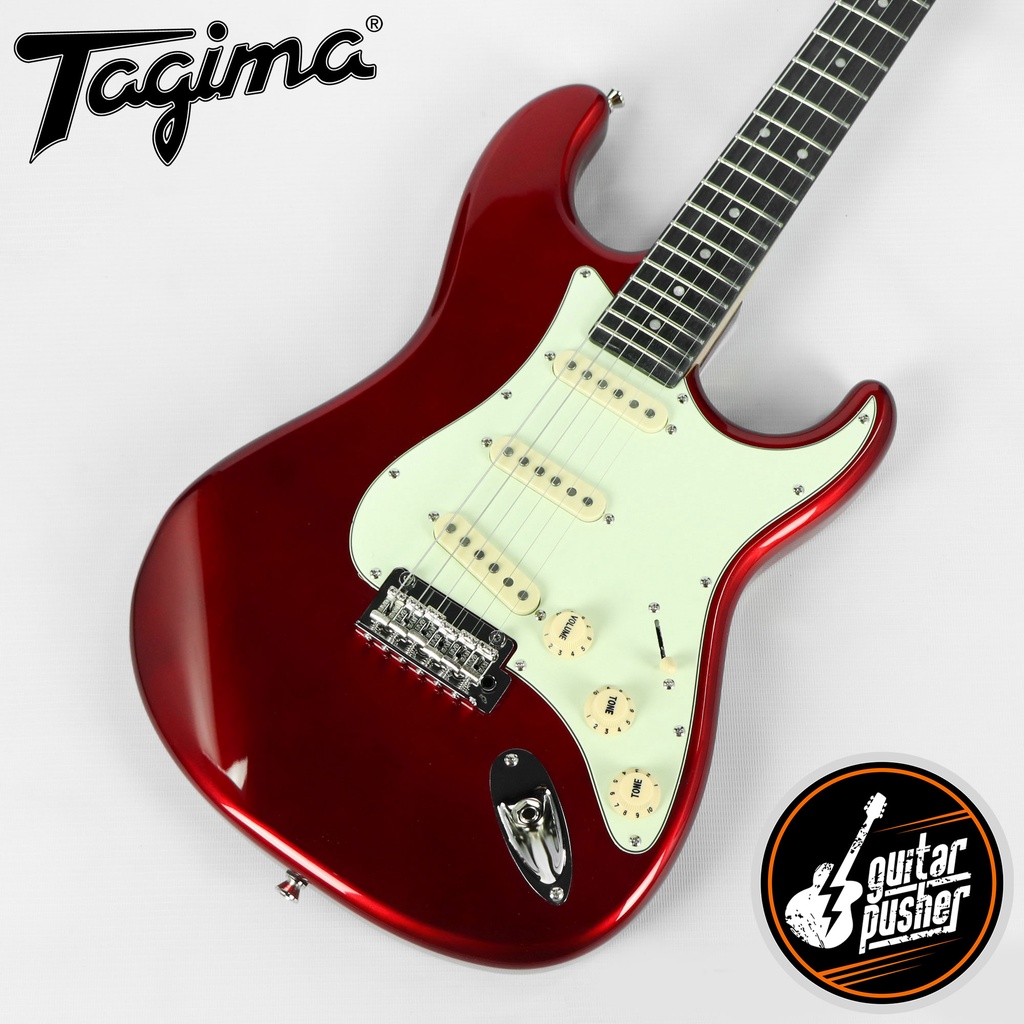 Tagima T-635 S-Style Electric Guitar Metallic Red | Shopee Philippines