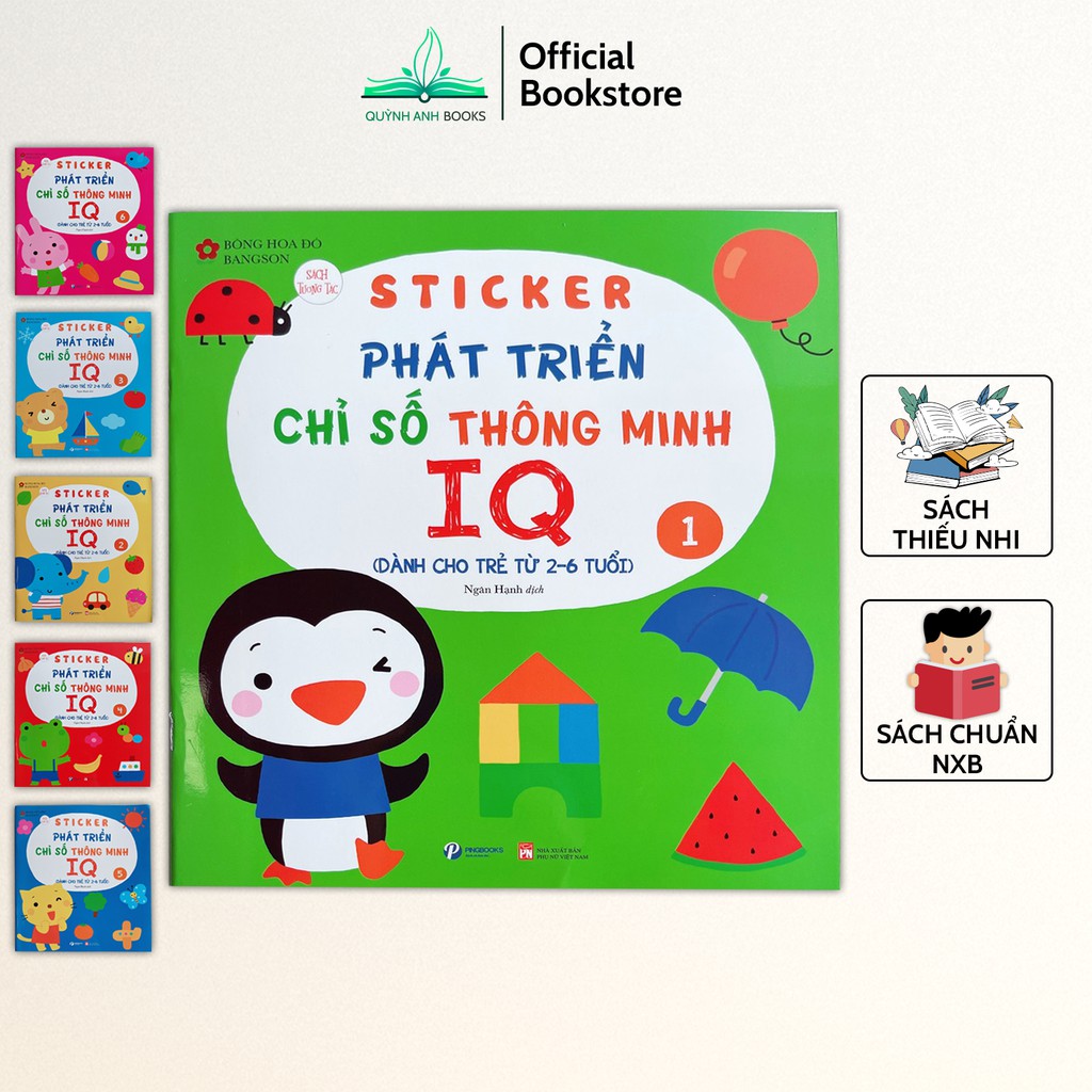 Book - Sticker to develop IQ for children 2-6 years old - NPH Pingbooks ...