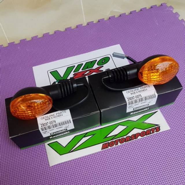 Smoke LED Turn Signal Lights For Kawasaki KLX150L, KLX250/S, KLX300SM/250SF 3 thumbnail image